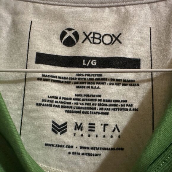Mens Xbox Seattle USA 2001 META Threads Promo T-Shirt Green Black - Size Large - Picture 3 of 4